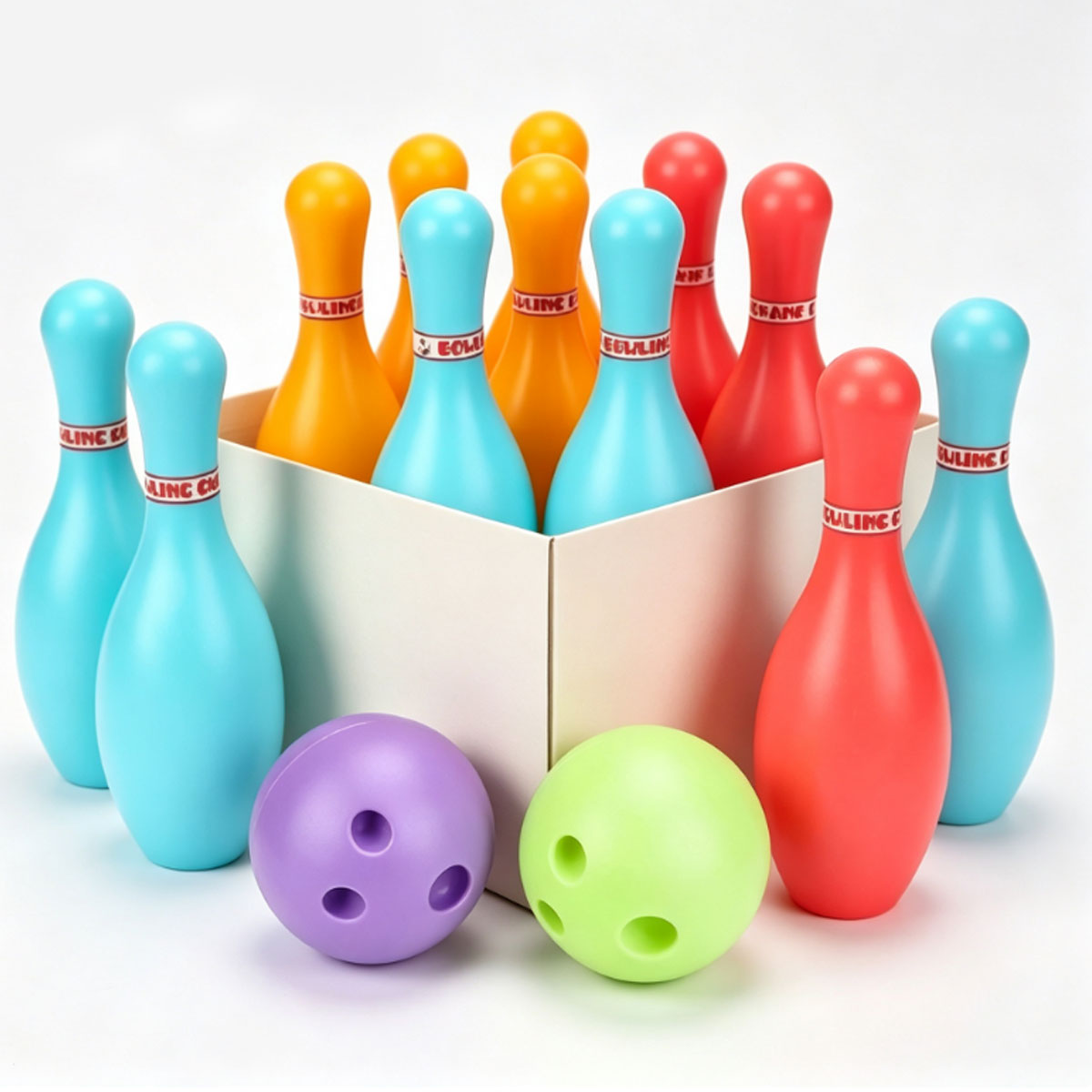 Party Games Adults Indoor - Conjunto completo de boliche para crianças
