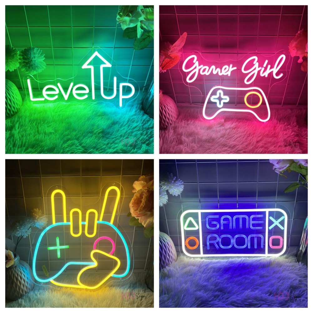 Party Games Girls Night - Gaming Neon LED Sign, Sinais Gamer,