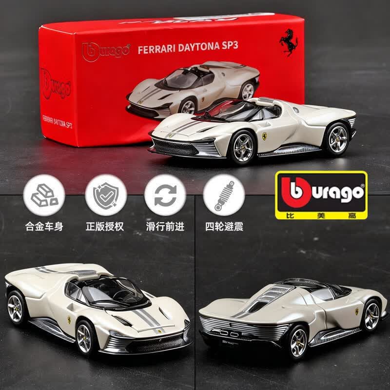 Party Games Birthday - Bburago 1:64 Ferrari, Porsche 911, Mercedes-Benz,