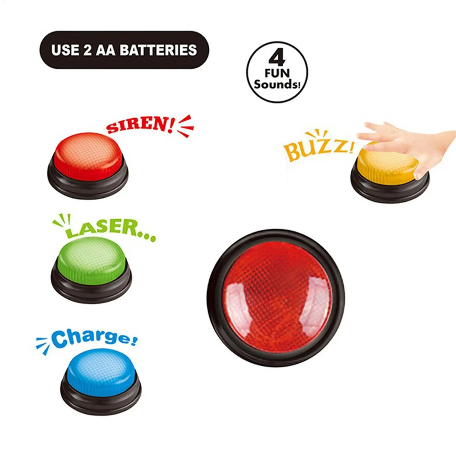 Party Games Easter - Botão de Resposta Rápida com Luzes